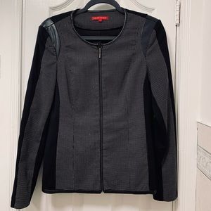 Classy office jacket, black with white dots🖤🤍